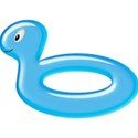 blue beach toy