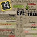 Christmas word art preview