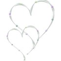 Double pearl hearts 2