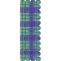 green blue border  layering paper