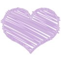 white lilac heart