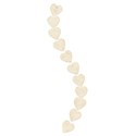 curved hearts embossed
