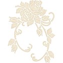 embossed roses