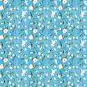 White flowers with blue