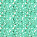 White flowers with teal