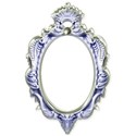 silver blue frame