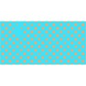 blue with orange dots