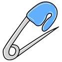 pin blue