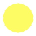 round paper yellow