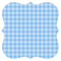 square paper gingham blue
