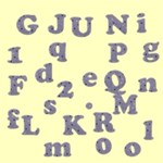 Purple Alphabets