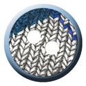 boton azul