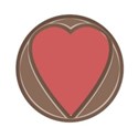 Frame circle choc 2