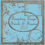 Tempting Taupe Swirls & Frames Tempting Taupe Swirls & Frames