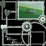 Green Frames, hearts and flowers Green Frames, hearts and flowers