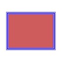 frame Blue rectangle l