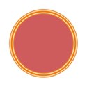 Orange frame round