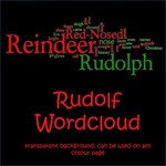 Rudolf the Red Nosed Reindeer Wordcloud Rudolf the Red Nosed Reindeer Wordcloud