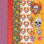 Skull & Flowers Halloween Autumn Skull & Flowers Halloween Autumn